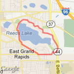 Around Reeds Lake route map