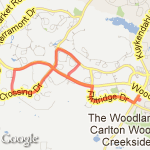 8miles Starbucks Kuykendahl route map