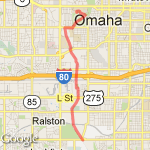 Long bike south route map