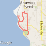 Bluff to Eagle Lane route map