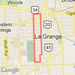 4 mile route map