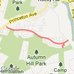 2.3 mi out/back route map