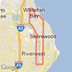 Long ass run  route map