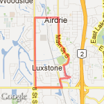 Morning run route map