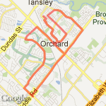16km storm run route map