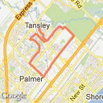 16km Appleby/Upper Middle route map