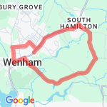 Pingree park/bridge/larch row route map