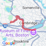 9 mile out-and-back route map