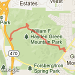 Green Mountain Run route map