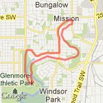 Elbow Loop route map