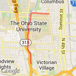 south on olentangy route map