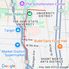 Run My Route - Running Map south on olentangy