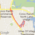 School & half small lake route map