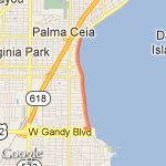 Hawthorne bayshore to bay to bay route map