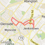 4 mile Glenside Route route map