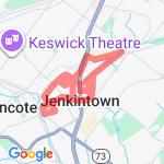 6 mile Jenkintown route route map
