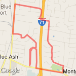 Kenwood to Zig Zag to Delray route map