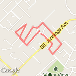 First neighborhood run route map