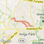 Annandale Tral 1 route map