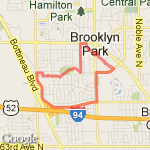 4.5 Village Creek / North View / Brooklyn Blvd route map