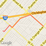 edgewood 1.72 mile one way route map