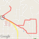 Short Loop route map