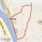 Close to Cranberry route map