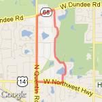 Bike Path loop route map