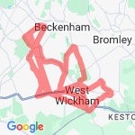 Sunday 13.6 Miles Beckenahm route map