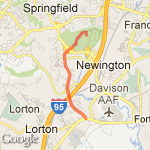 Rt 1 Run - 8.26 route map