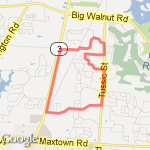 5 Mile - Westerville route map