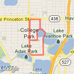 CP 5k route map