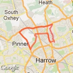 7.5m Hatch End loop route map