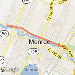 River Trail Loop route map