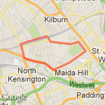 Queens Park - Maida Vale route map