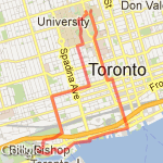 Waterfront Loop route map