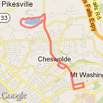 Pimlico/Quarry Run route map