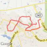 10 miles Alden Bridge route map