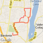 St Fran to brewery route map