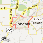 Tualatin Sherwood Rd.-Edy route map