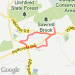 3.6 Route: Hillcrest / Bear Run out to Albequerque route map