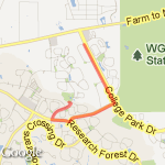 6 miles trails Alden Bridge route map