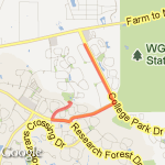 6 miles trails Alden Bridge route map