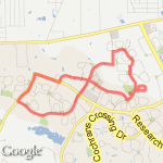 7 miles Alden Bridge route map