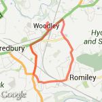 Romiley/Sandy lane route map