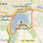 Chatfield Lake Long Run route map