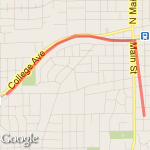 Prairie Path to Hill Ave /Loop route map