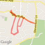 2 mile Donnybrook Run route map