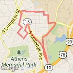 SouthEast 5 Points 4 mi route map