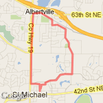 Albertville Run route map